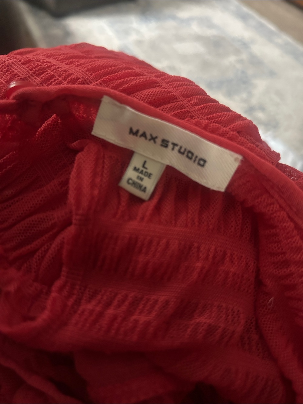 Max Studio Women’s Textured Short Sleeve Top - Picture 11 of 11